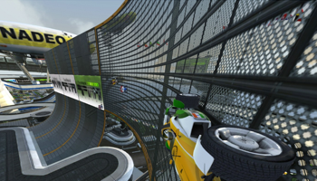 Viser gameplay for TrackMania Nations Forever